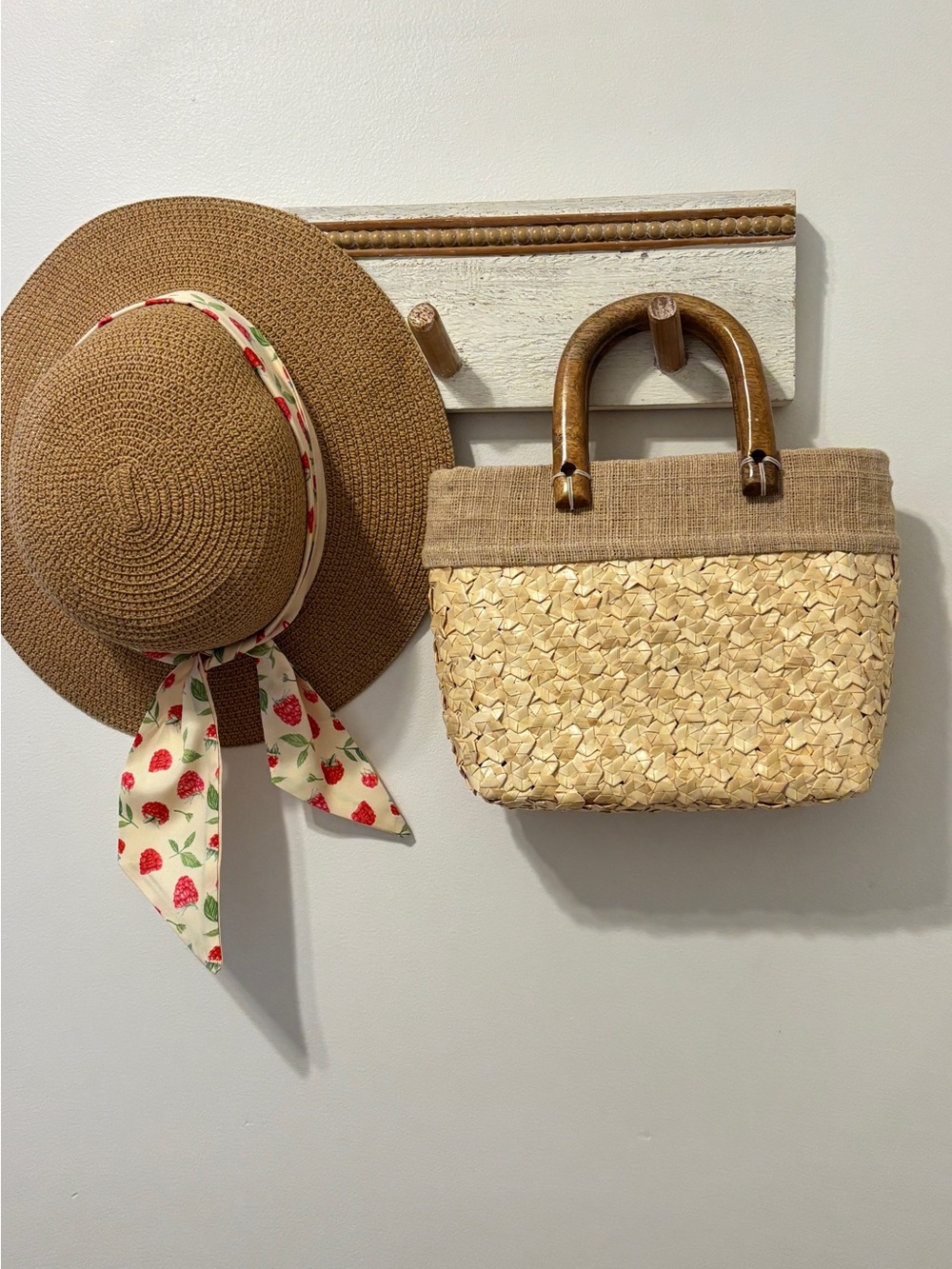 Vintage Woven Mini Straw Bag